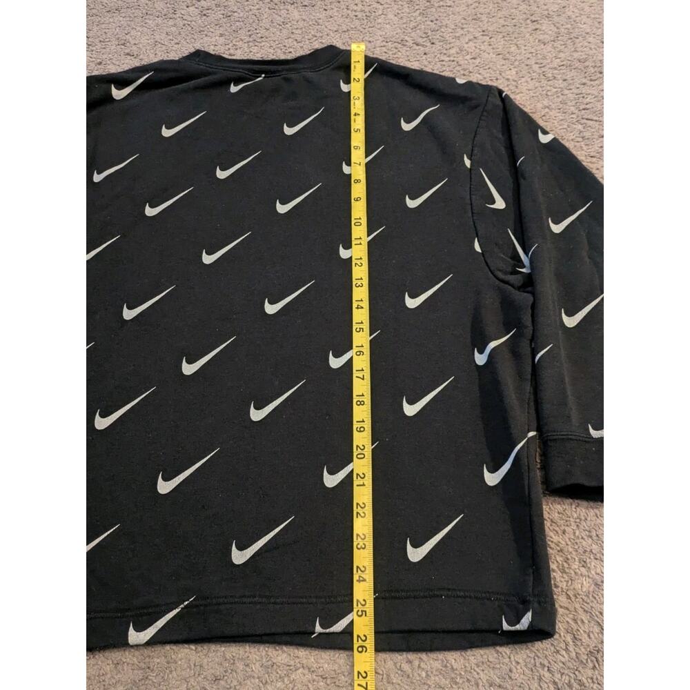 Nike Rally Metallic All Over Swoosh Print Crew Neck Sweatshirt Women's Small - Picture 4 of 5